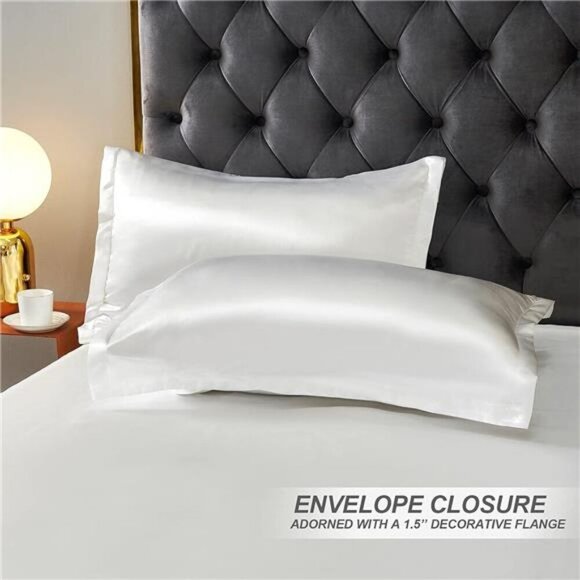 Satin Duvet Cover Queen Size, 3 Piece Silk Like Comforter Cover, Ultra Soft - Picture 2 of 7